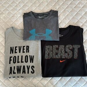 Under Armour & Nike Tees (3) Size L *GUC